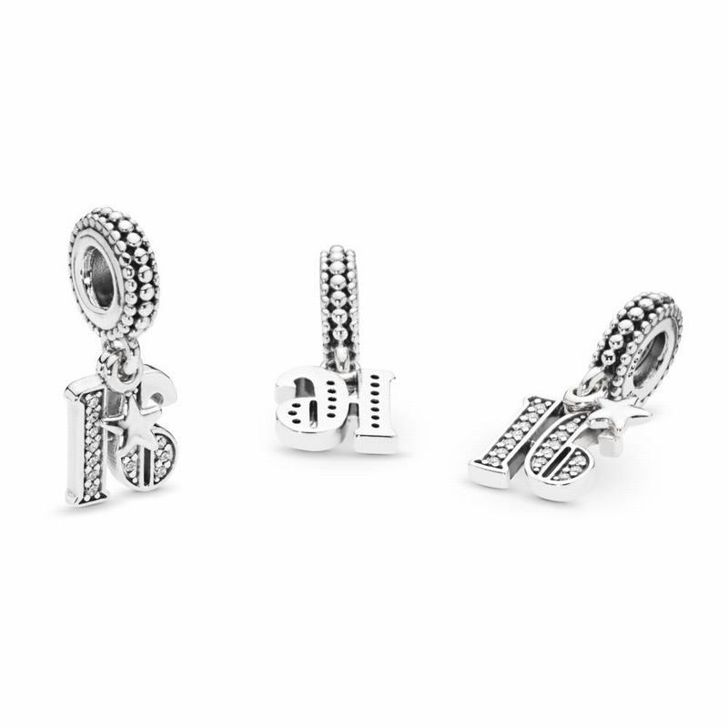 Pandora 16 Years of Love Dangle Charm Silver Egypt QG6914207